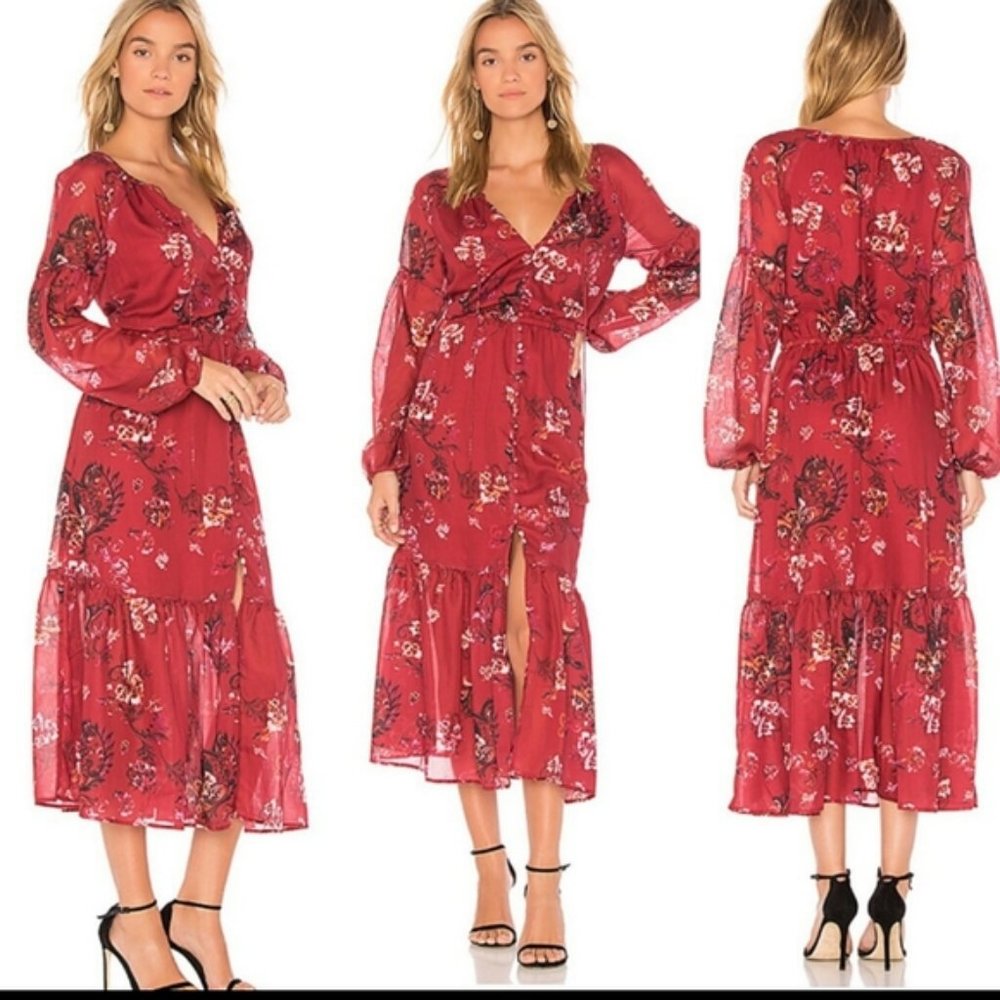 TJD The Jetset Diaries Floral Maxi Dress NWT
